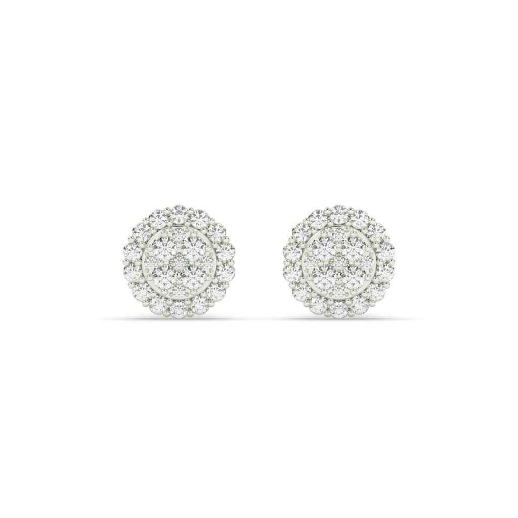 Bold Cluster Round Diamond Studs