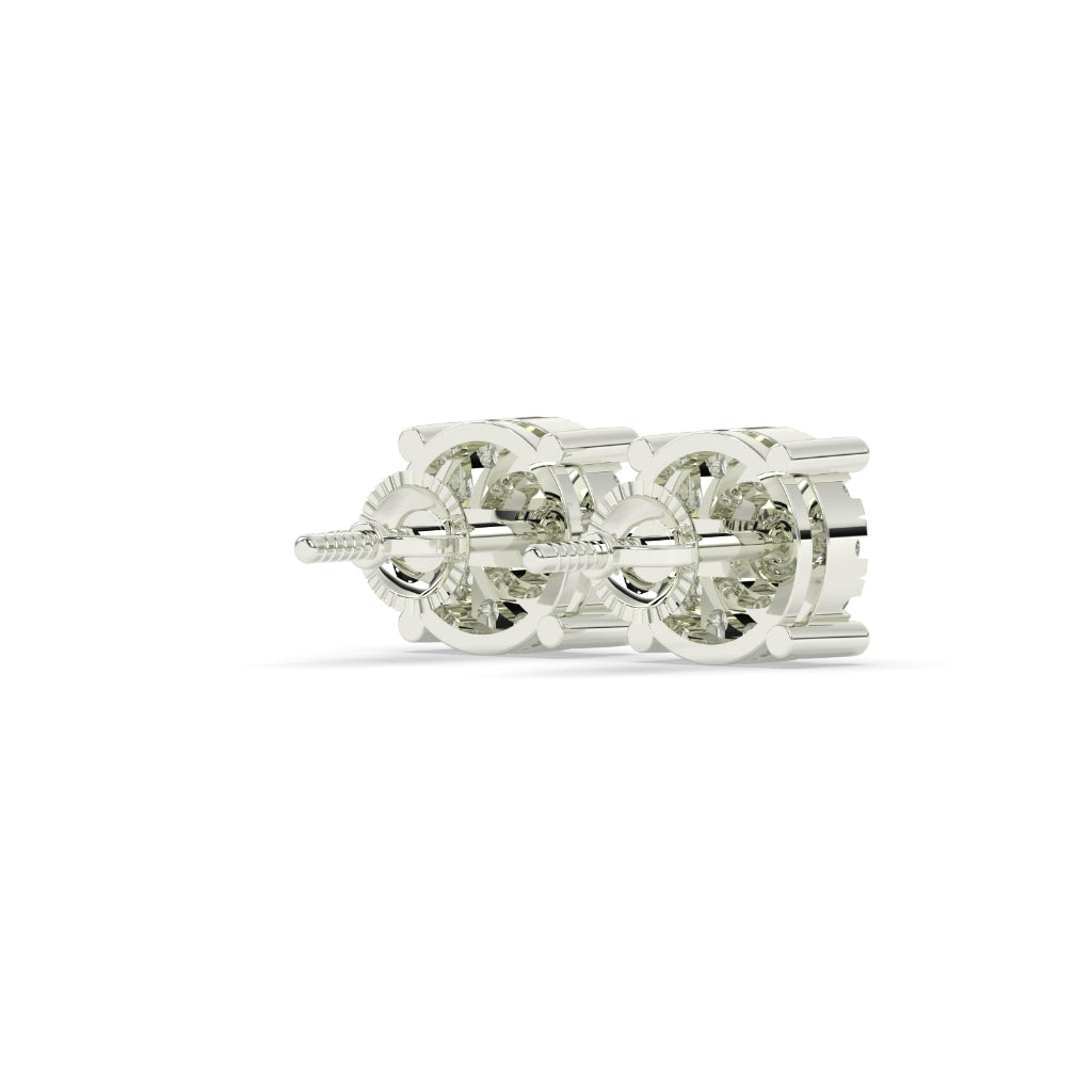 Golden Halo Radiant Stud Earrings