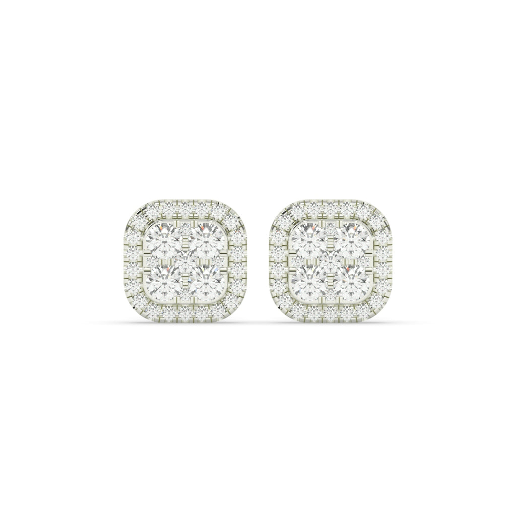 Gold Sparkling Stud Earrings