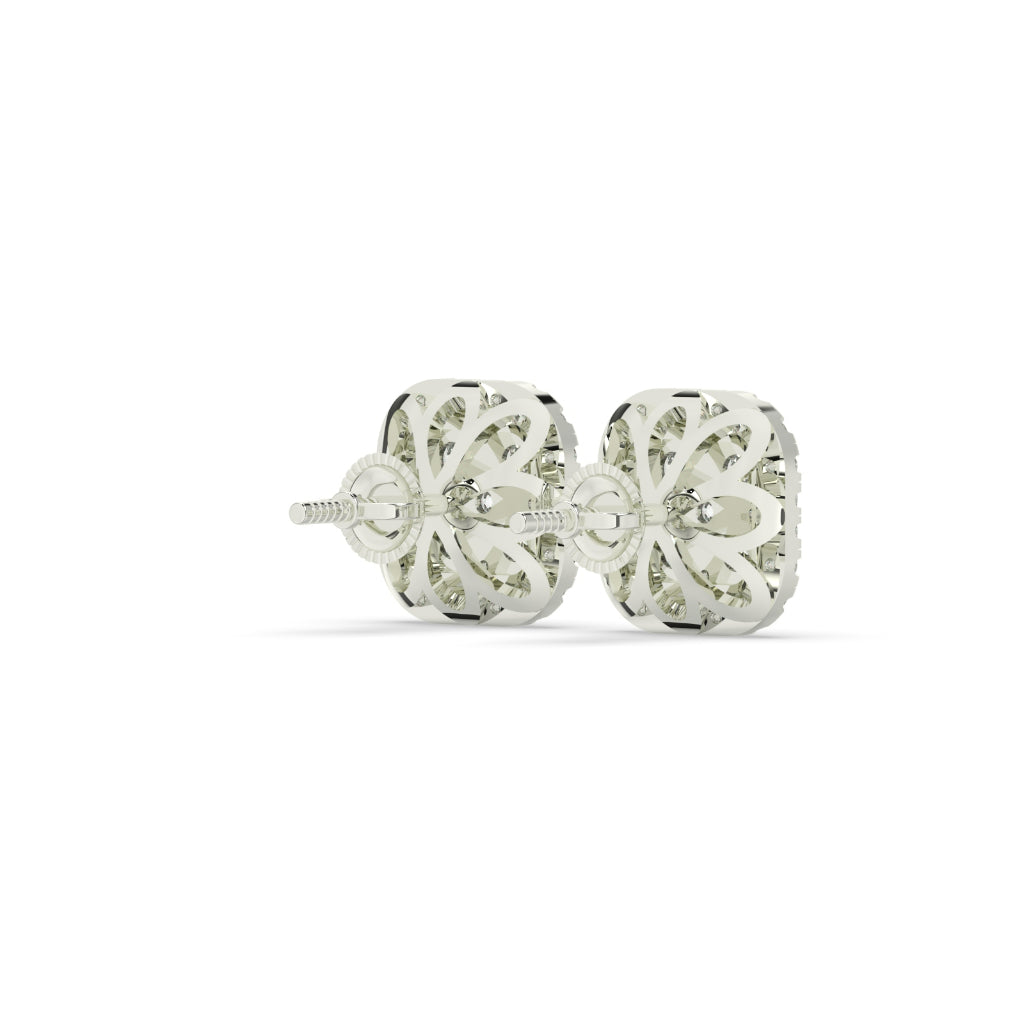 Gold Sparkling Stud Earrings