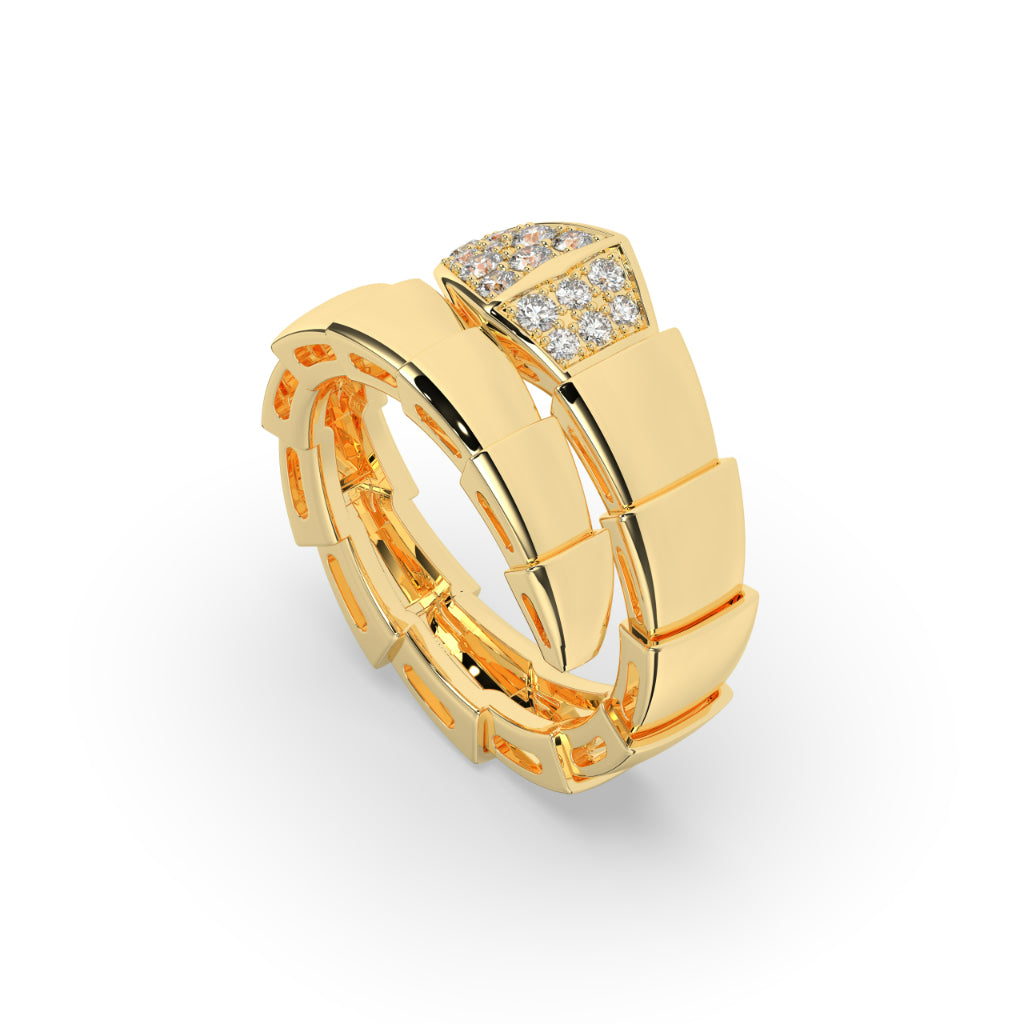 Elegant Gold Diamond Eternity Wedding Band