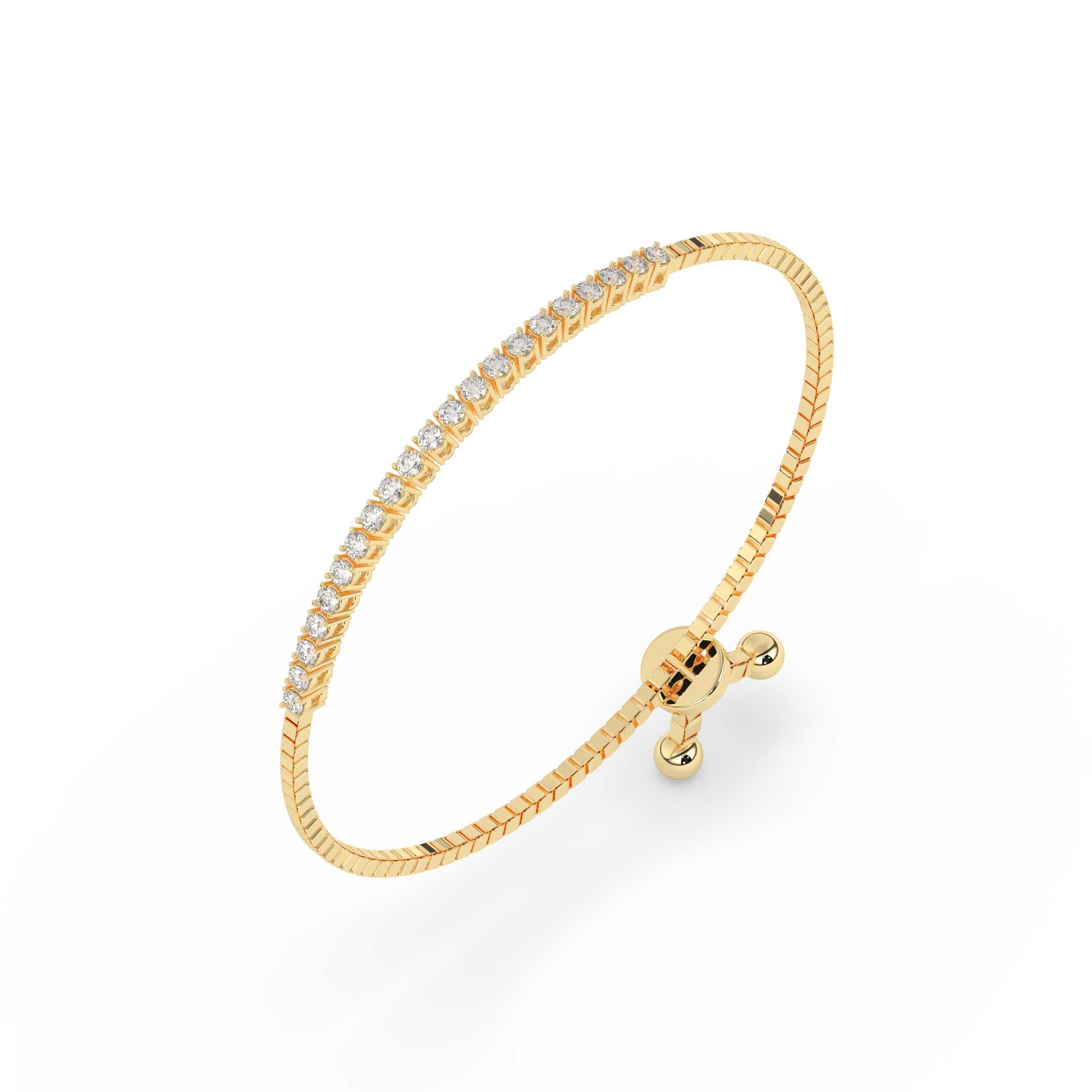 Double Layer Gold Tennis Bracelet