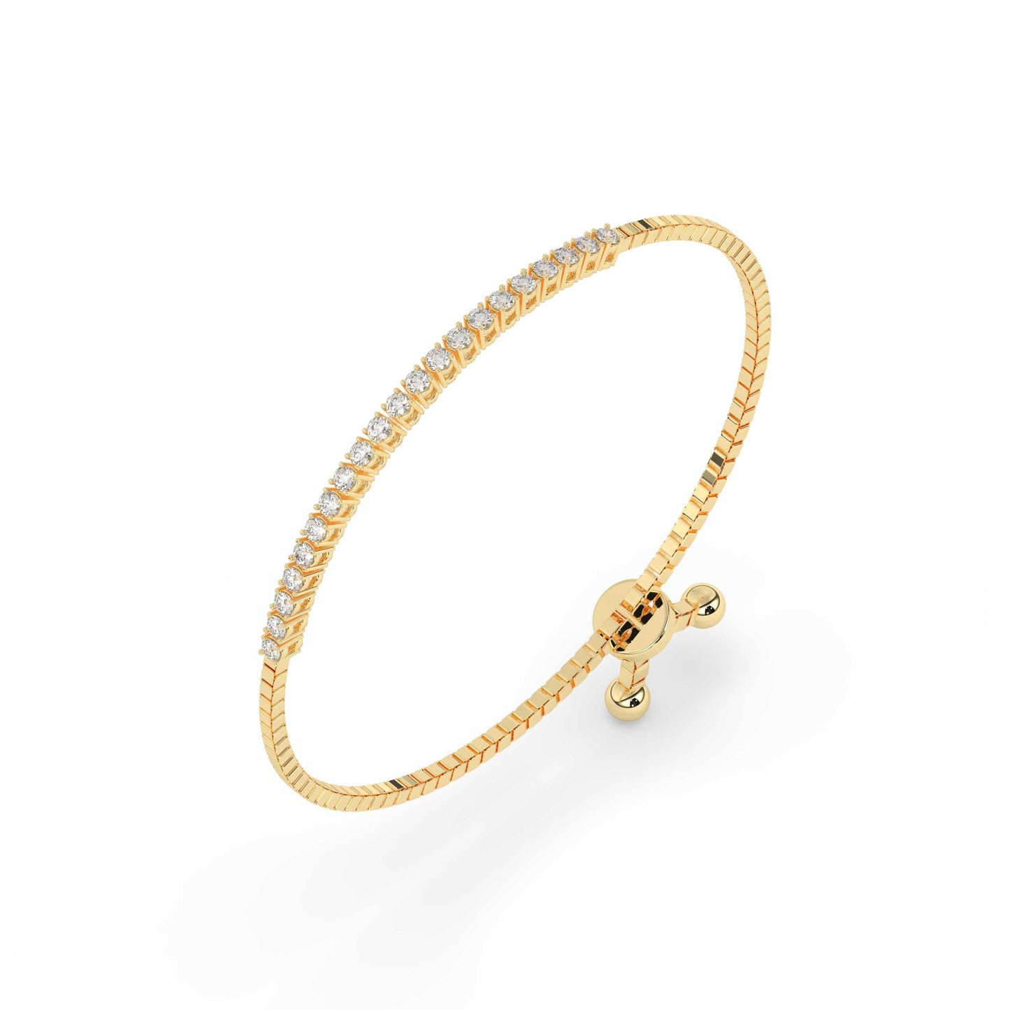 Double Layer Gold Tennis Bracelet