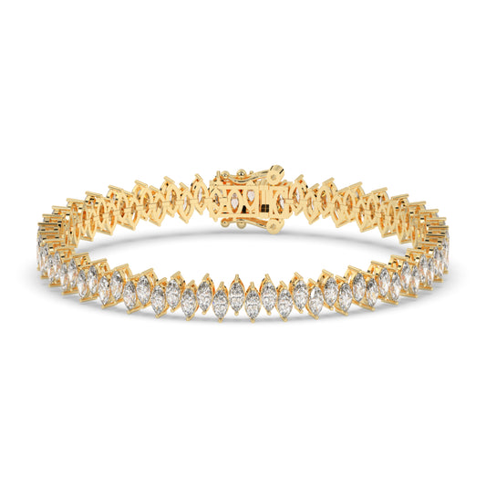 Marquise Cut Diamond Tennis Bracelet