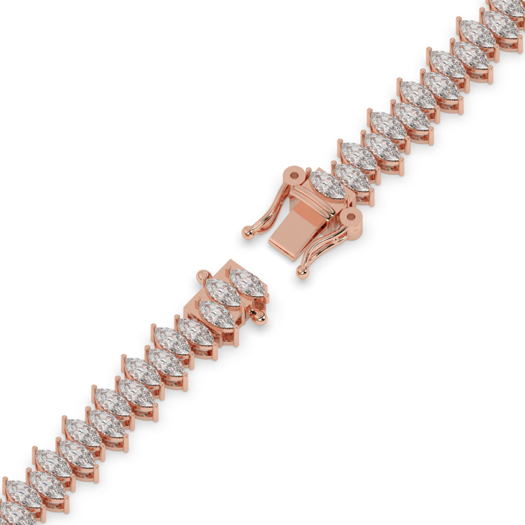 Marquise Cut Diamond Tennis Bracelet