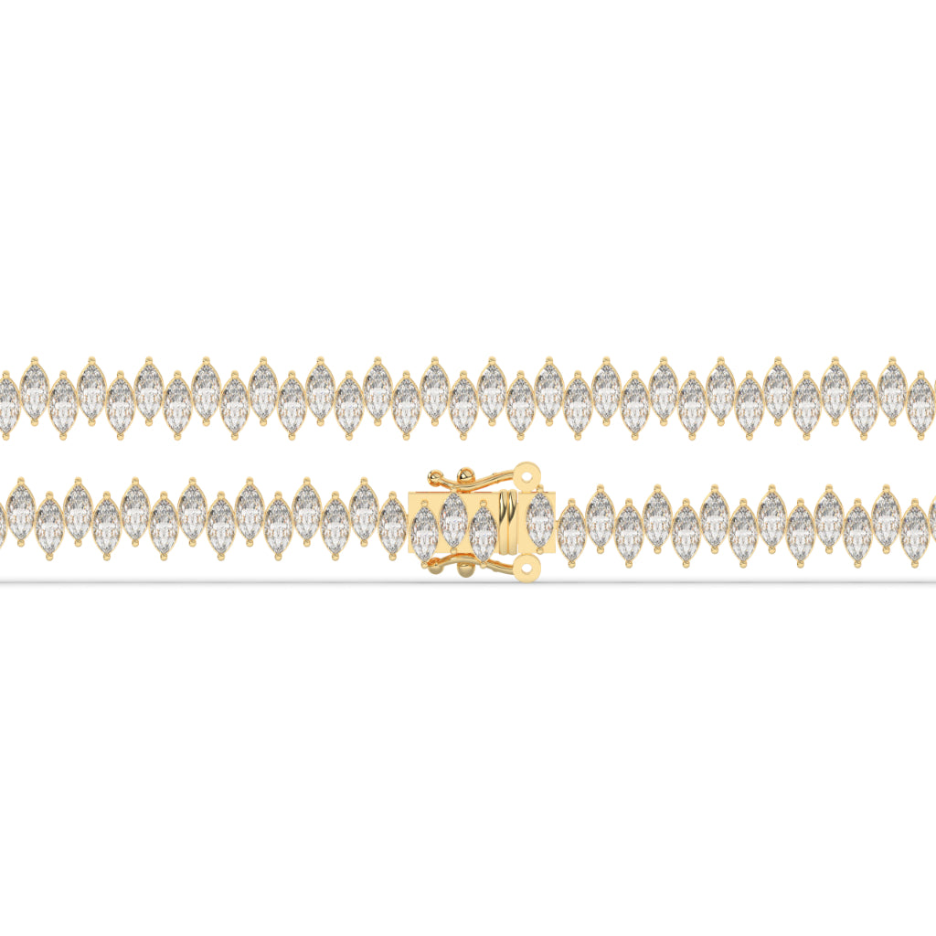 Marquise Cut Diamond Tennis Bracelet