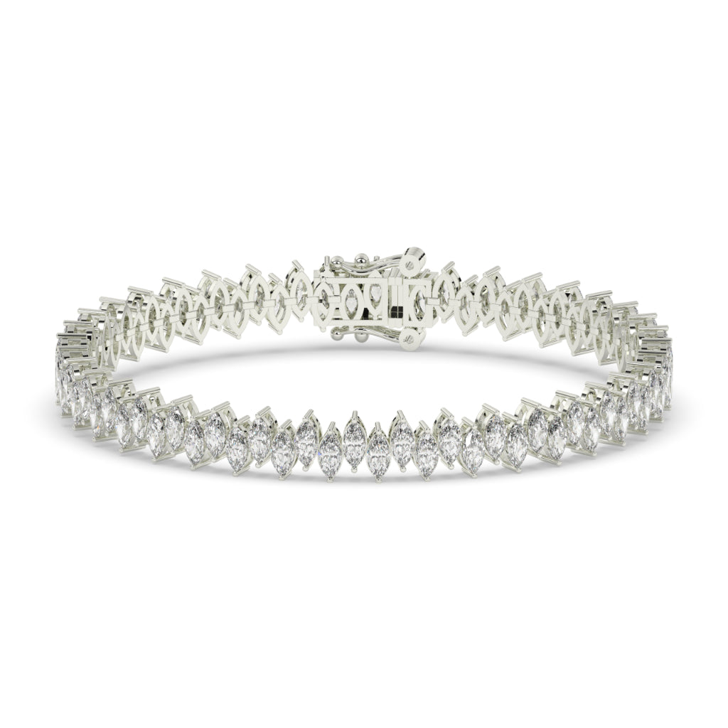Marquise Cut Diamond Tennis Bracelet
