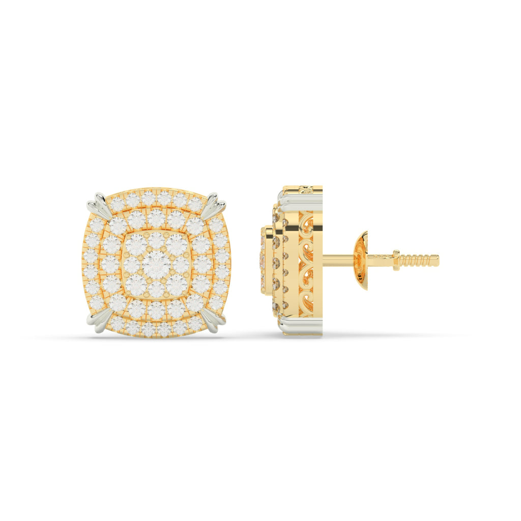 Layered Radiance Cushion Studs