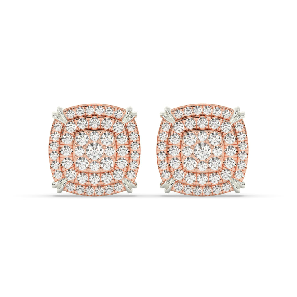 Layered Radiance Cushion Studs