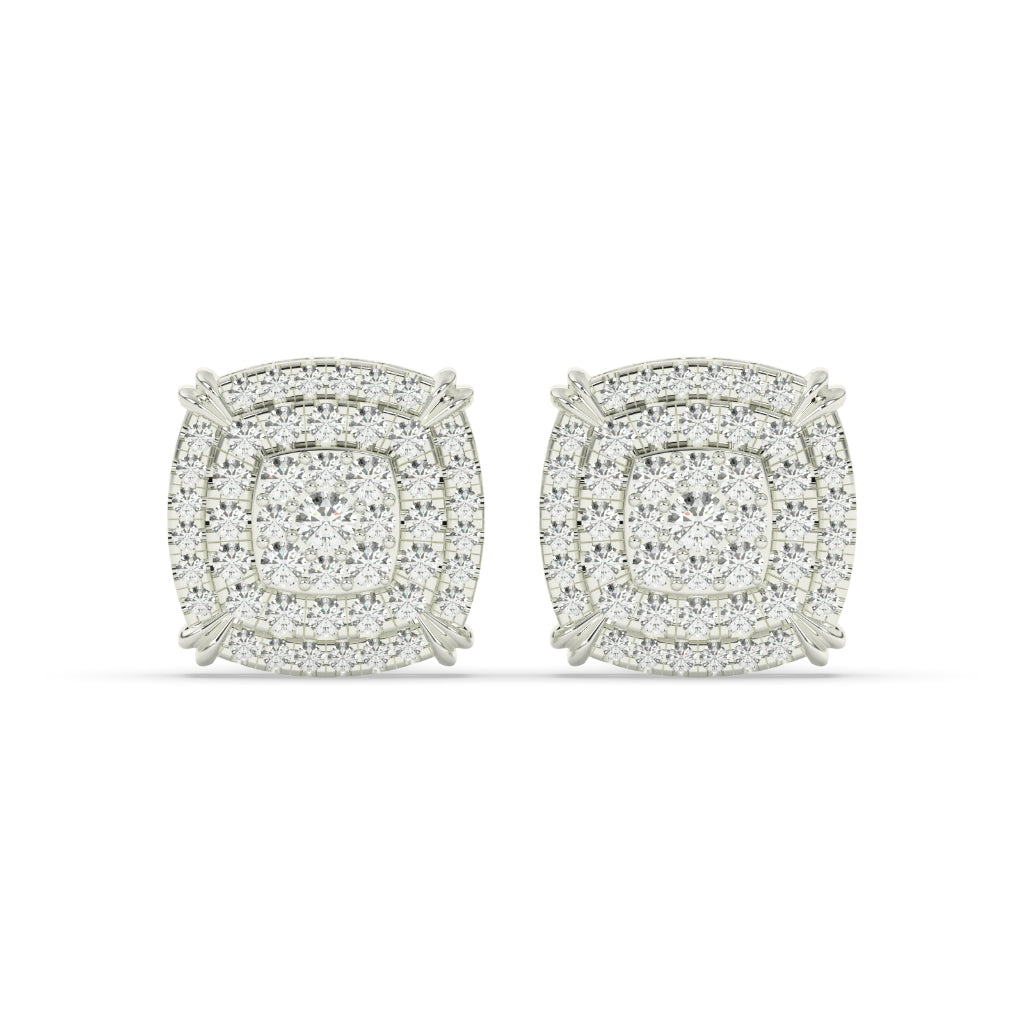 Layered Radiance Cushion Studs