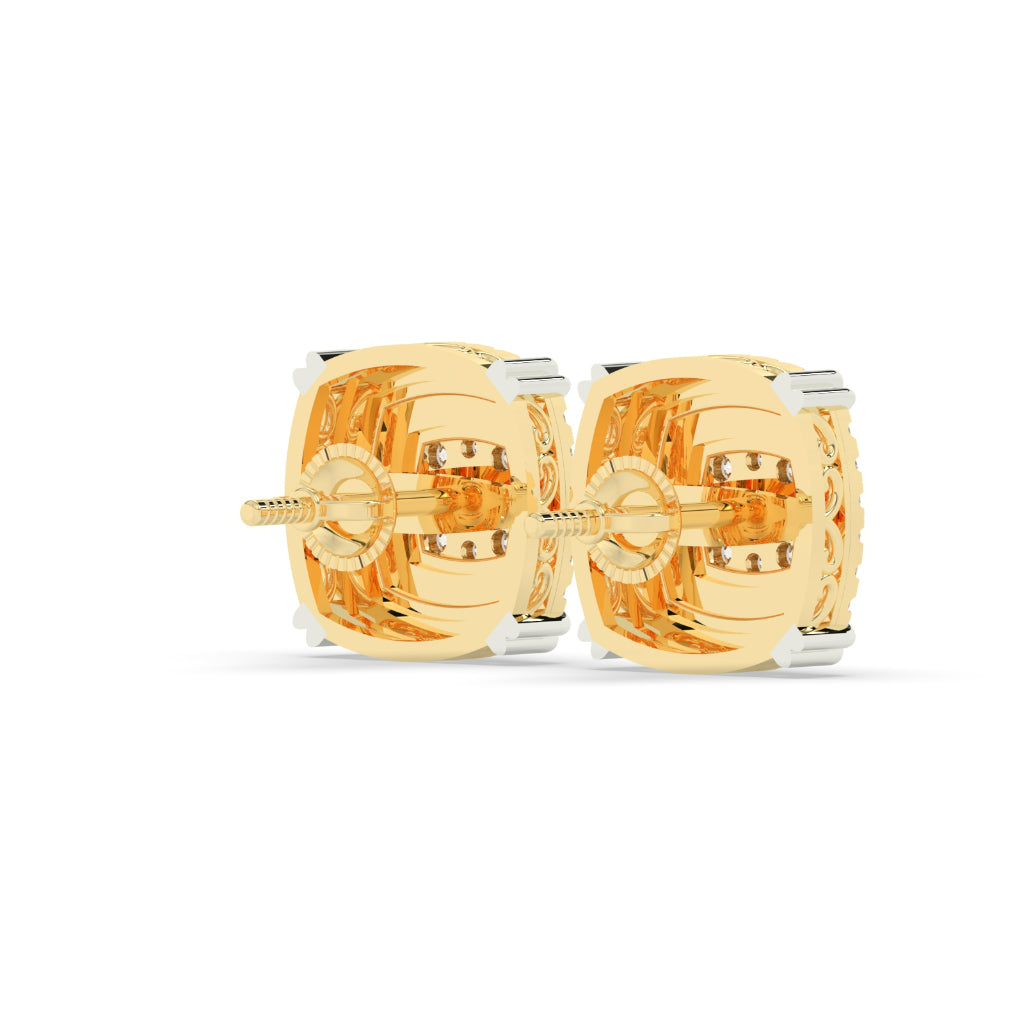 Layered Radiance Cushion Studs