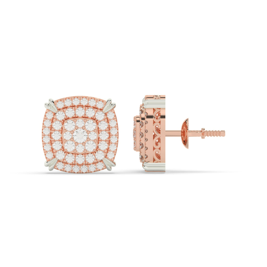 Layered Radiance Cushion Studs