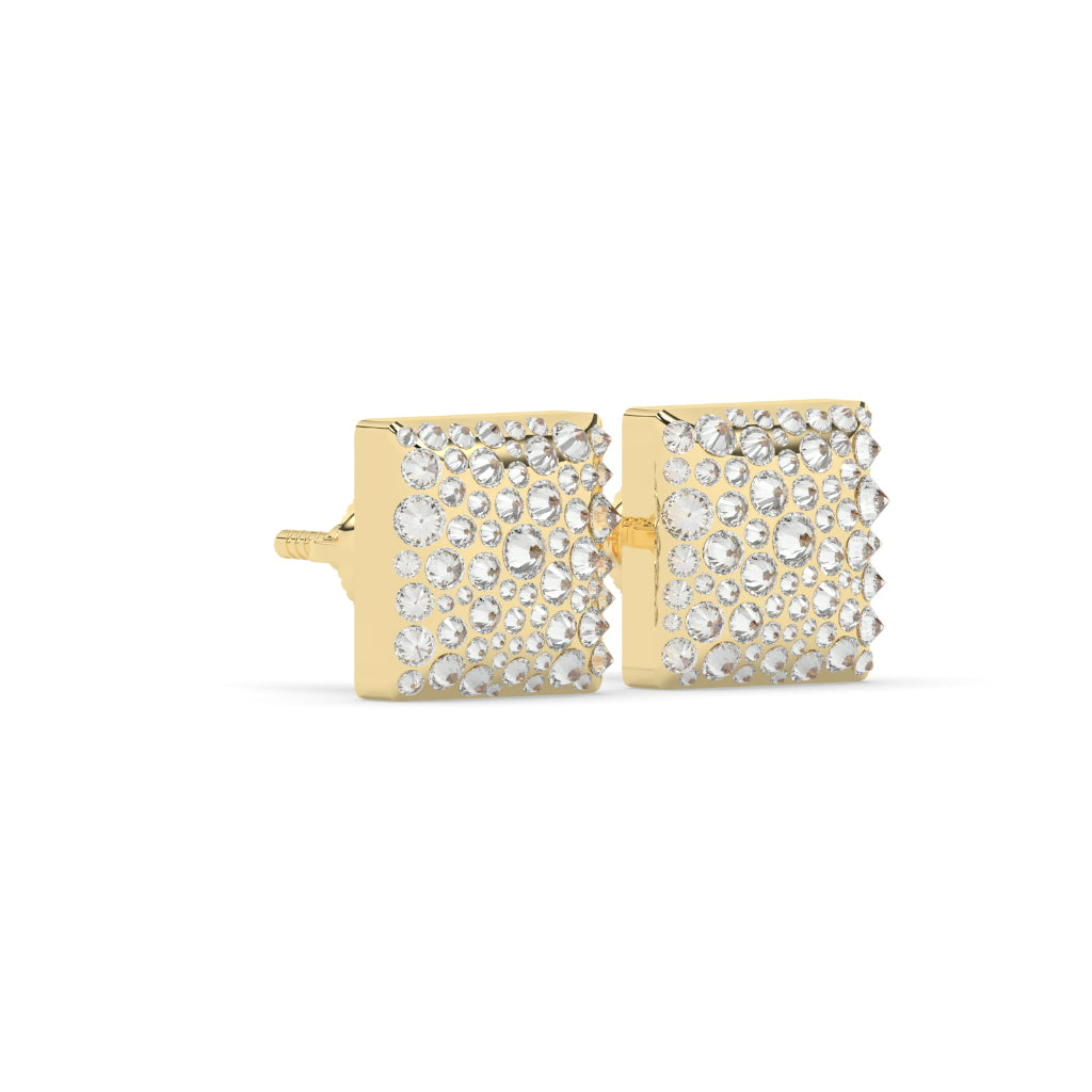 Gold Gradient Diamond Studs
