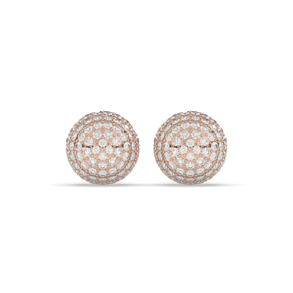 Twilight Glow Dome Stud Earrings