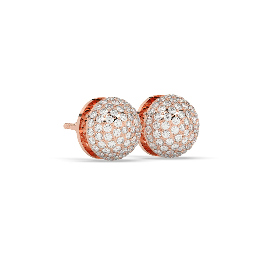 Twilight Glow Dome Stud Earrings