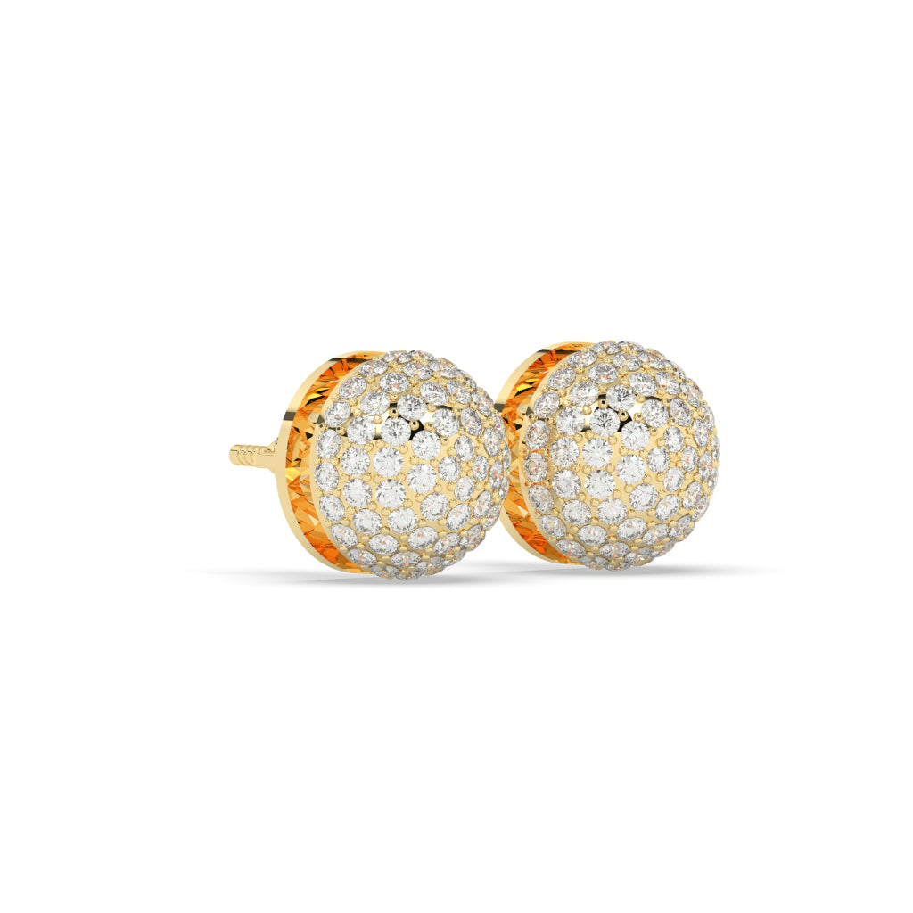 Twilight Glow Dome Stud Earrings