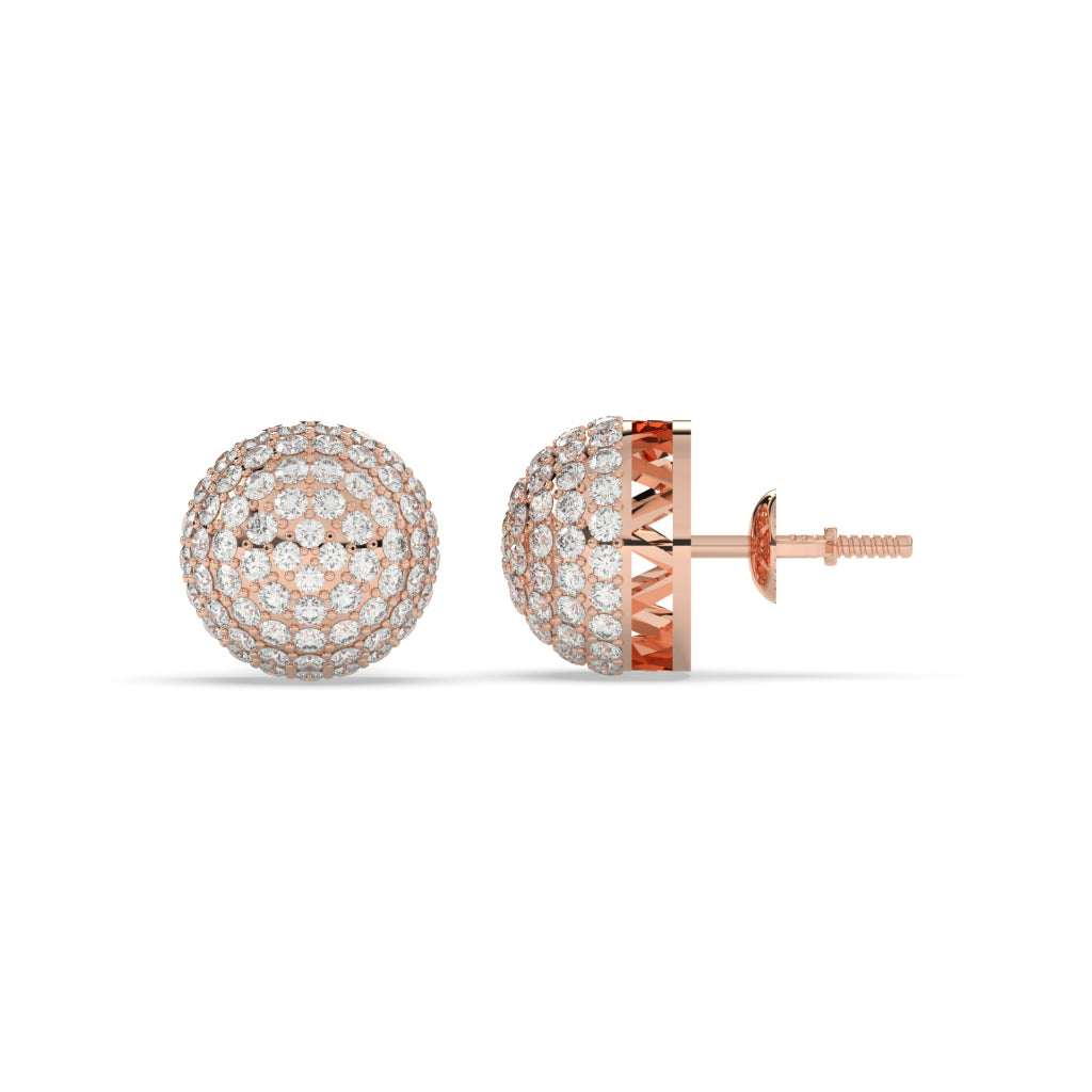 Twilight Glow Dome Stud Earrings