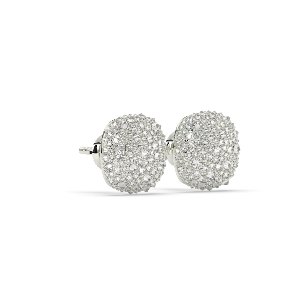 Luxury Cushion Pavé Stud Earrings