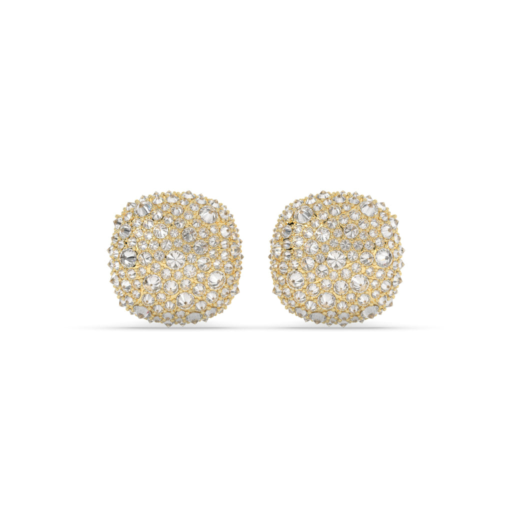 Luxury Cushion Pavé Stud Earrings