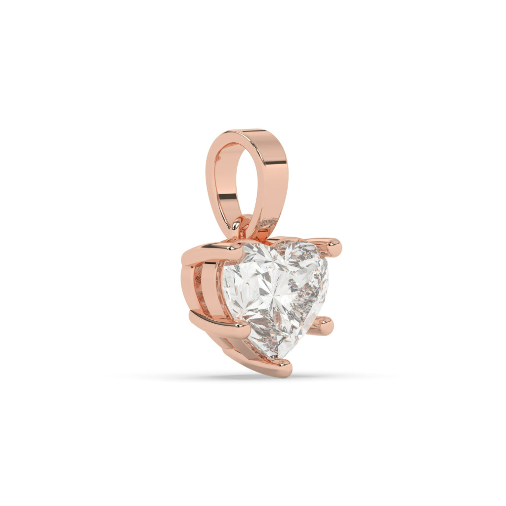 Classic Heart Diamond Charm Pendant