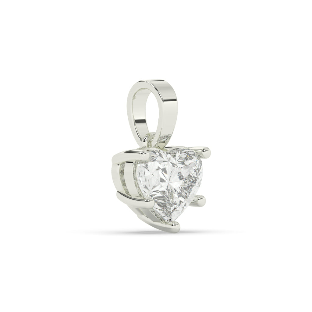 Classic Heart Diamond Charm Pendant