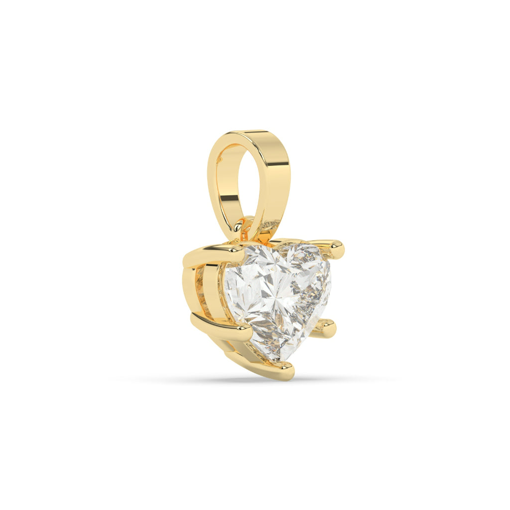 Classic Heart Diamond Charm Pendant