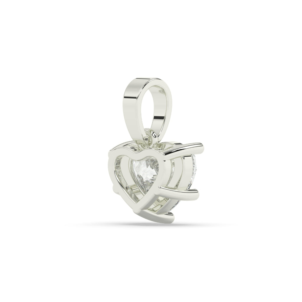 Classic Heart Diamond Charm Pendant