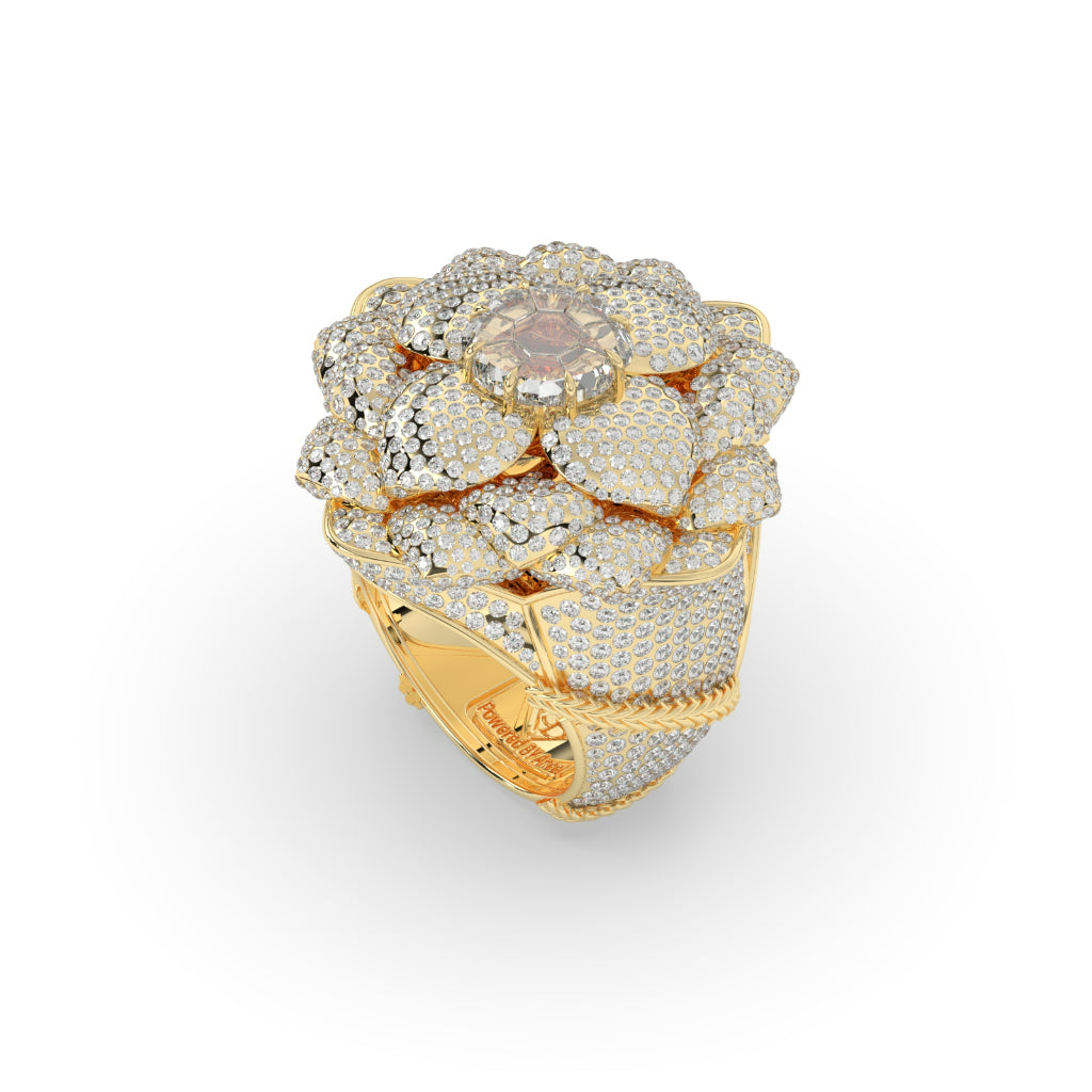 Majestic Blossom Diamond Cocktail Ring