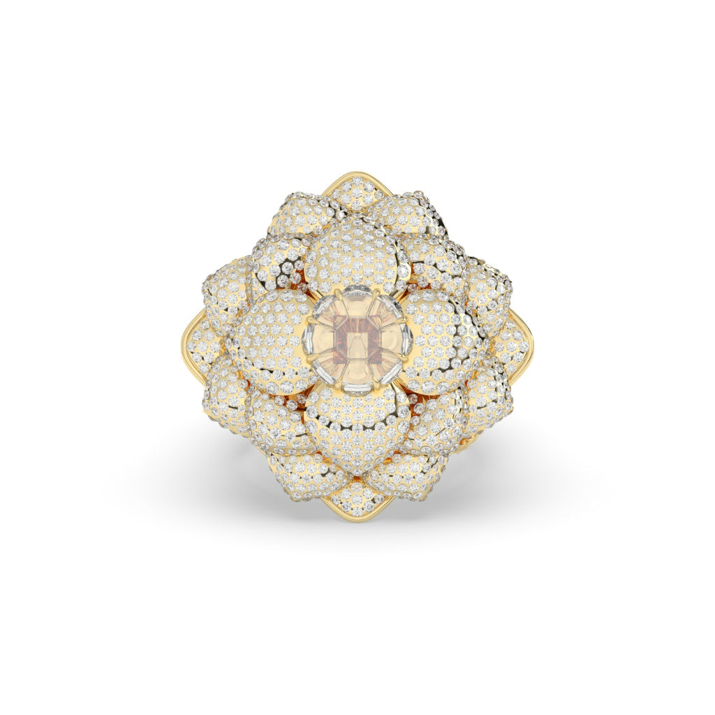 Majestic Blossom Diamond Cocktail Ring