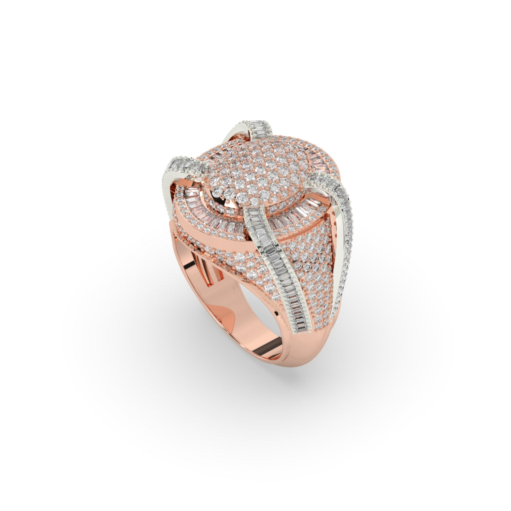 Regal Oval Diamond Statement Ring