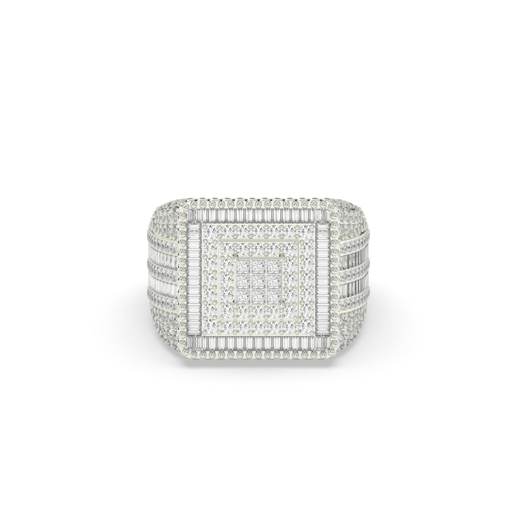 Luxury Pyramid Diamond Power Ring