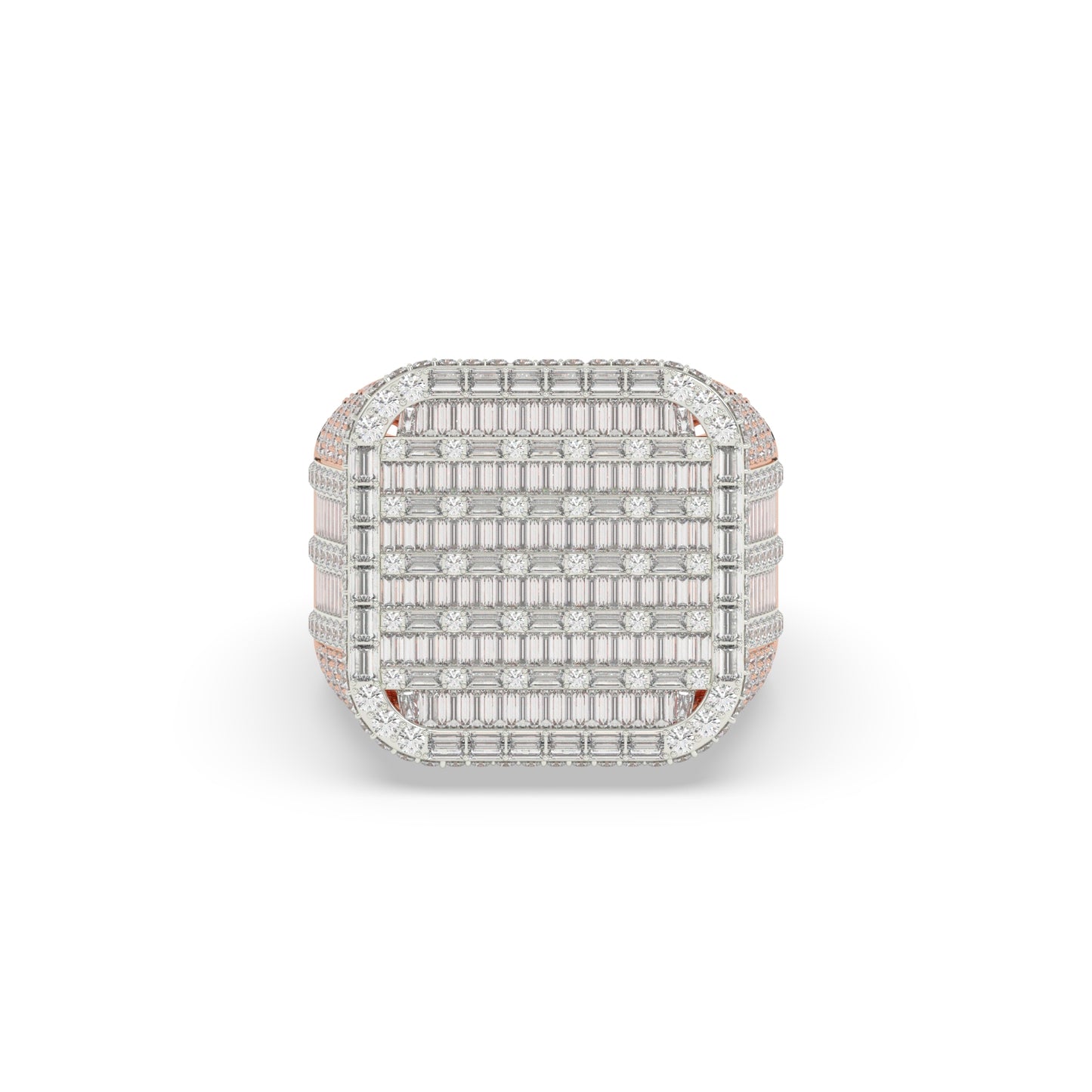 Empire Grid Baguette Diamond Ring