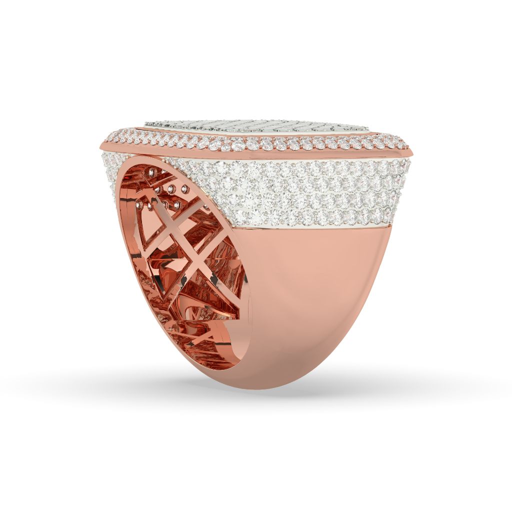 Grid Luxe Cushion Diamond Ring