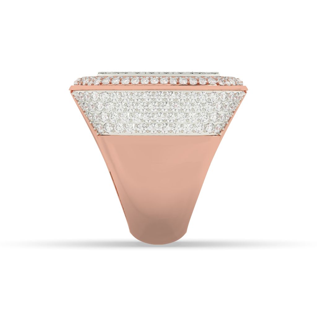 Grid Luxe Cushion Diamond Ring