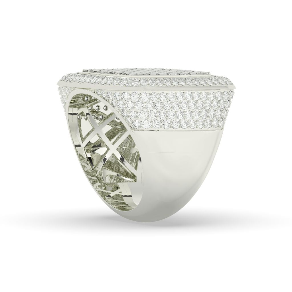 Grid Luxe Cushion Diamond Ring