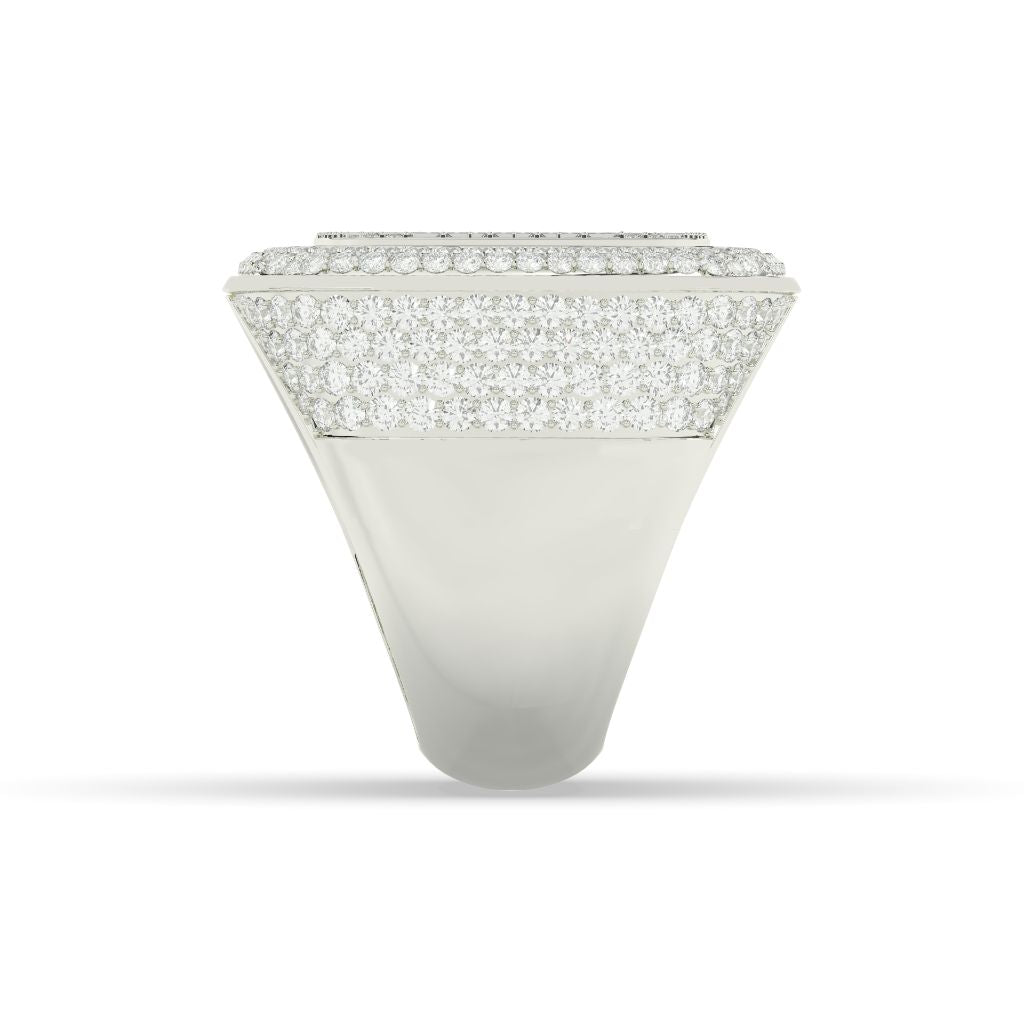 Grid Luxe Cushion Diamond Ring