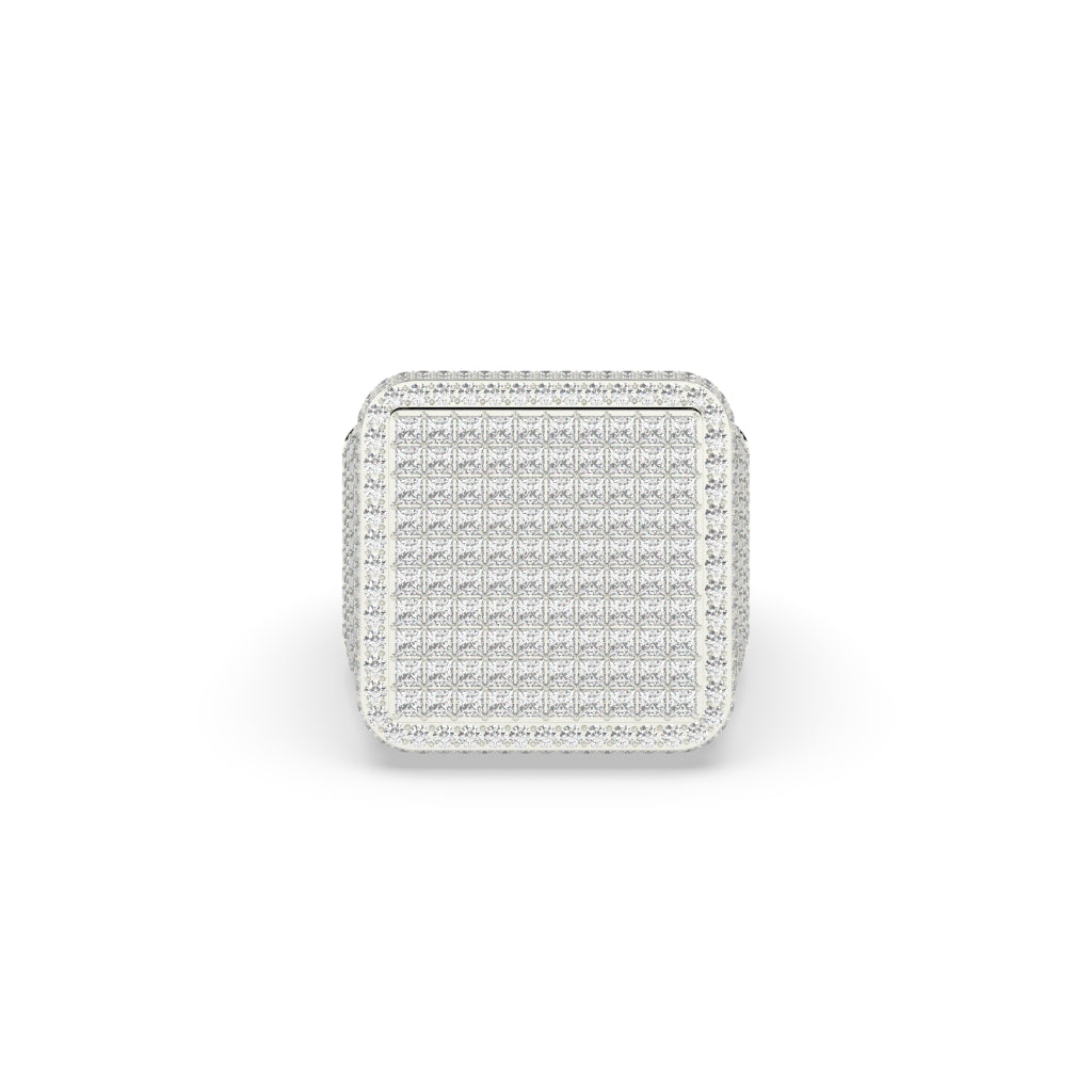 Grid Frost Square Ice Ring