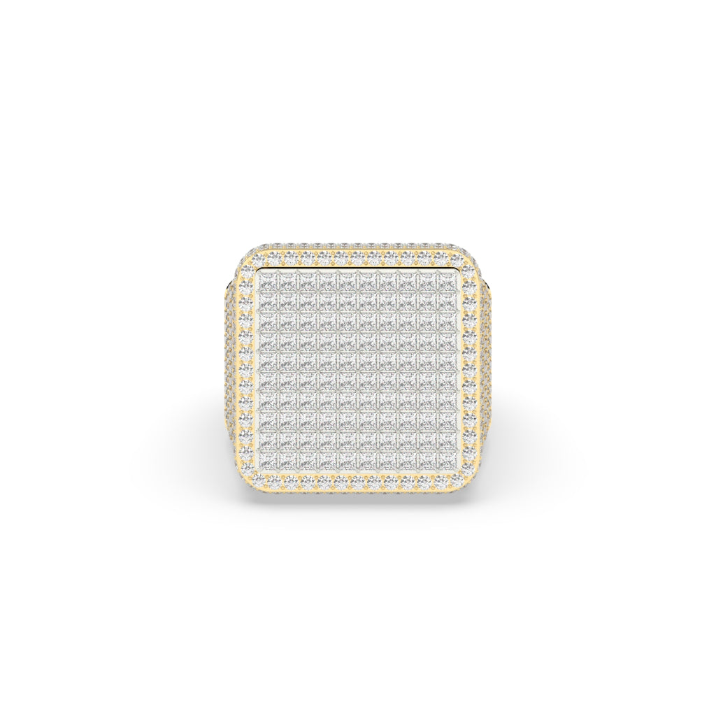 Grid Frost Square Ice Ring