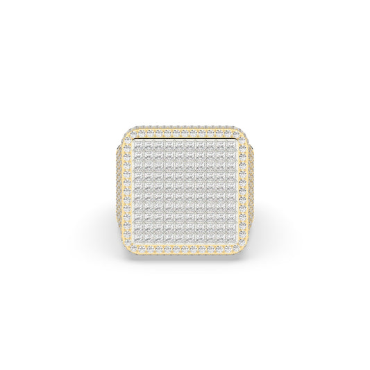 Grid Frost Square Ice Ring