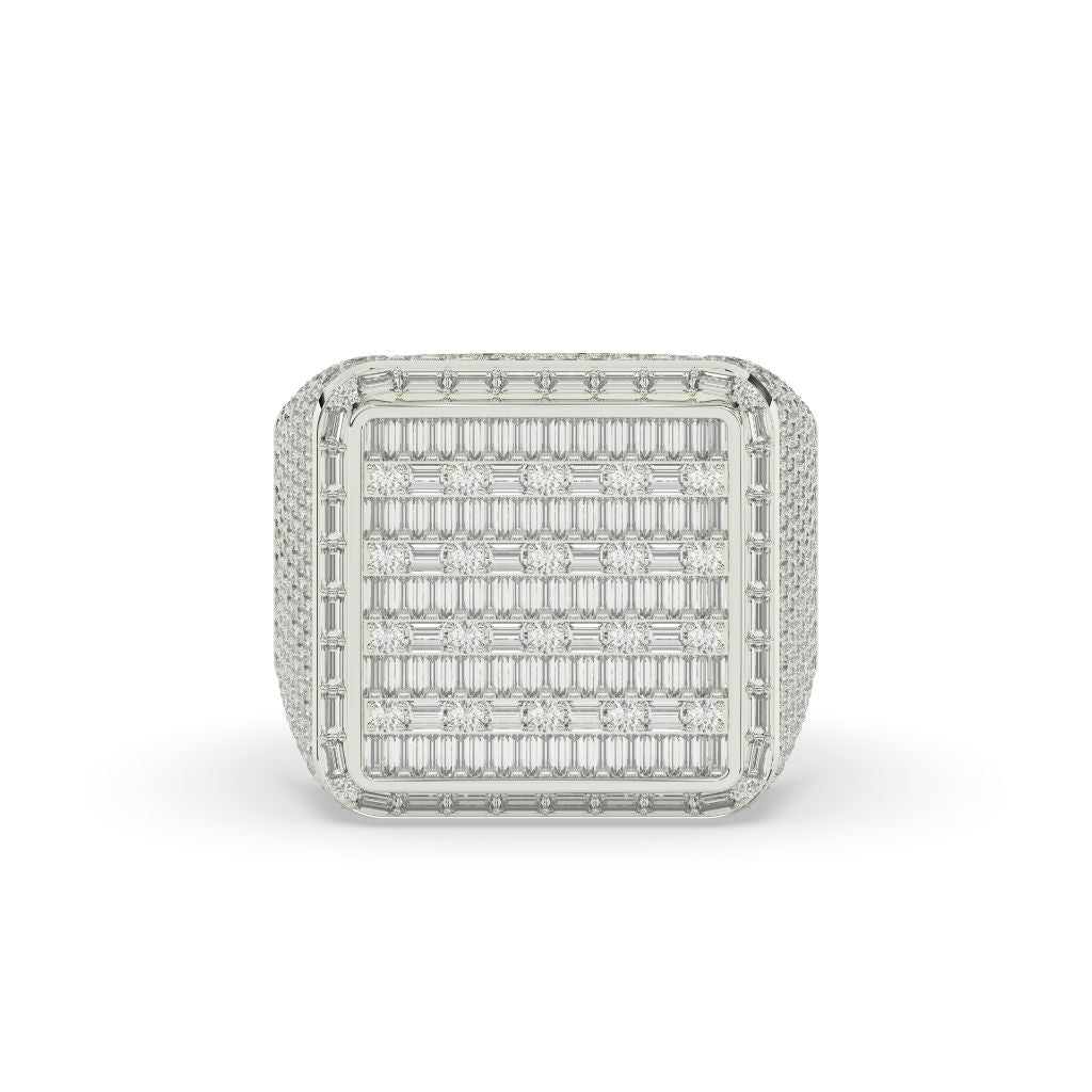 Prestige Grid Baguette Gold Ring