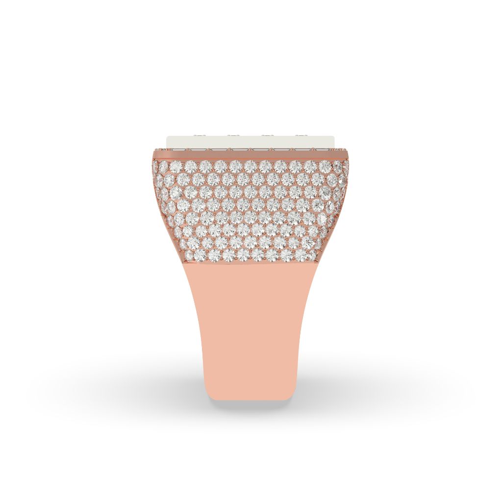 Prestige Grid Baguette Gold Ring