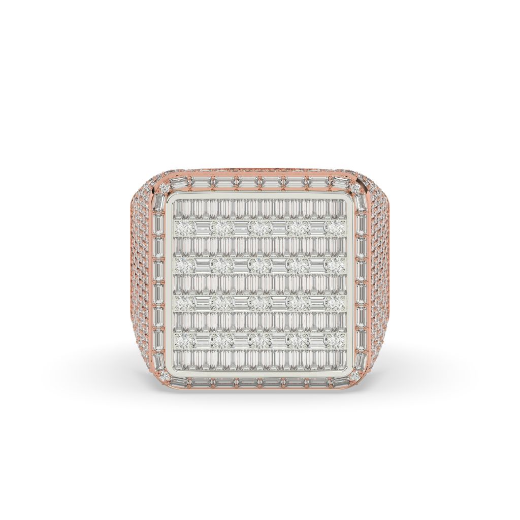 Prestige Grid Baguette Gold Ring