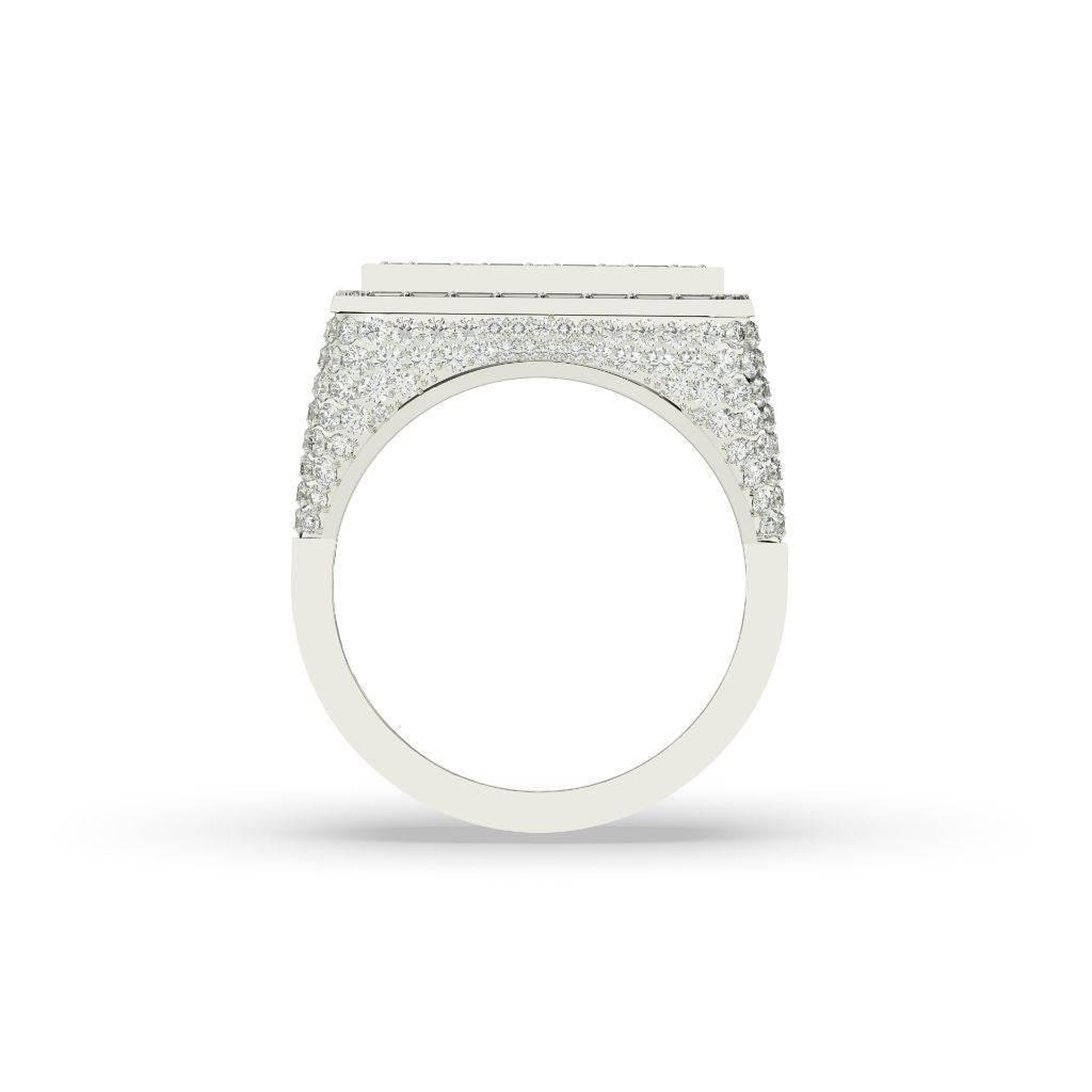 Prestige Grid Baguette Gold Ring