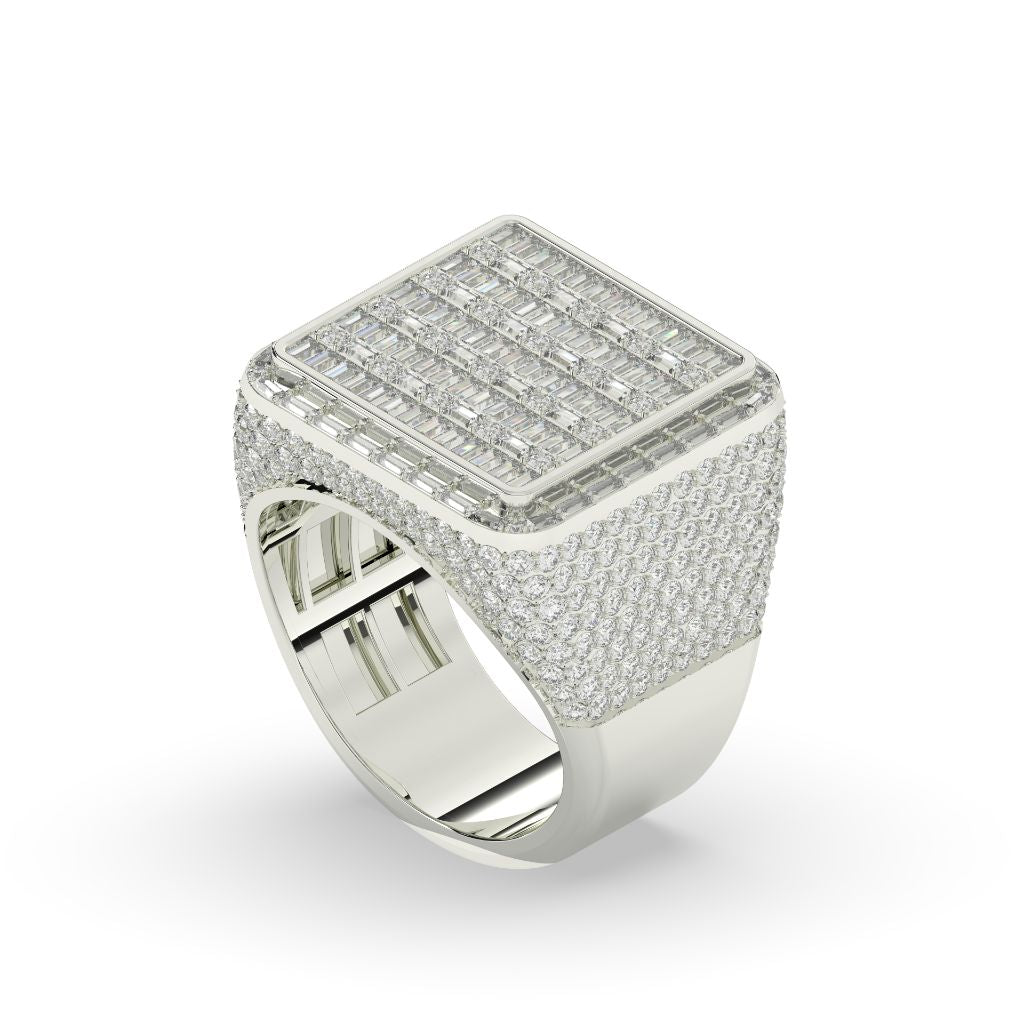 Prestige Grid Baguette Gold Ring