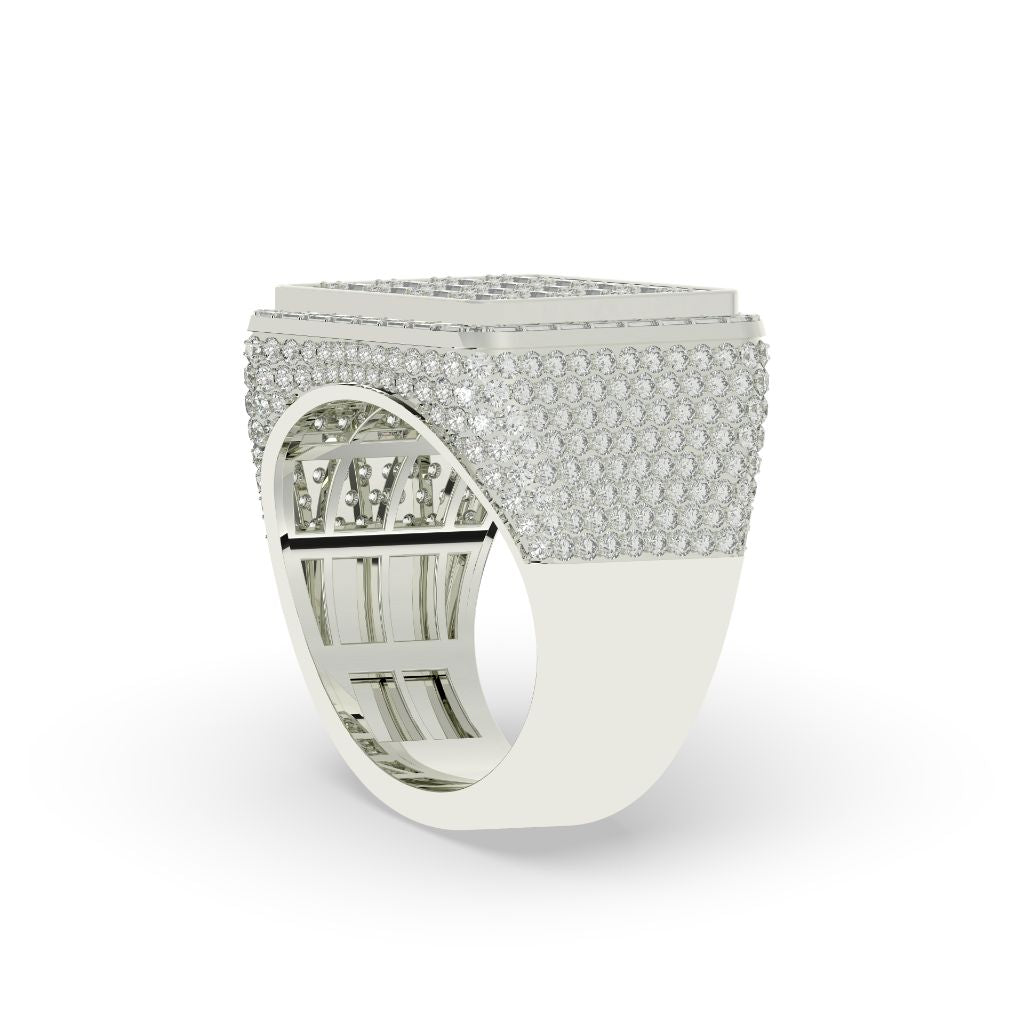 Prestige Grid Baguette Gold Ring