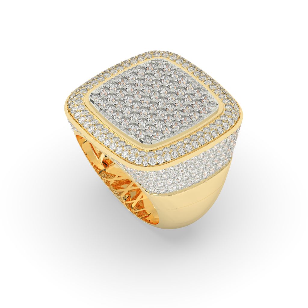 Cushion Crown Full Ice Ring