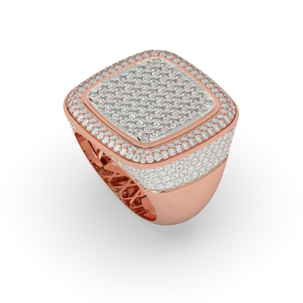 Cushion Crown Full Ice Ring