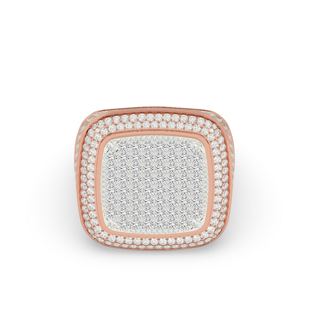 Cushion Crown Full Ice Ring