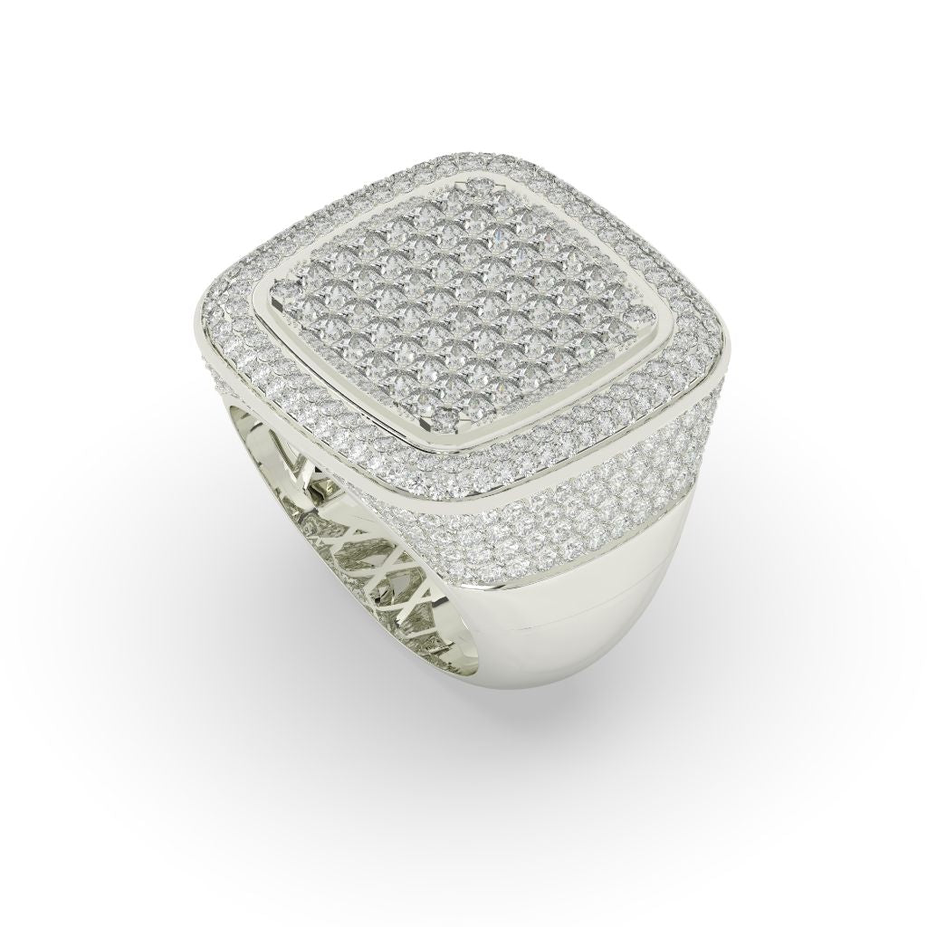 Cushion Crown Full Ice Ring