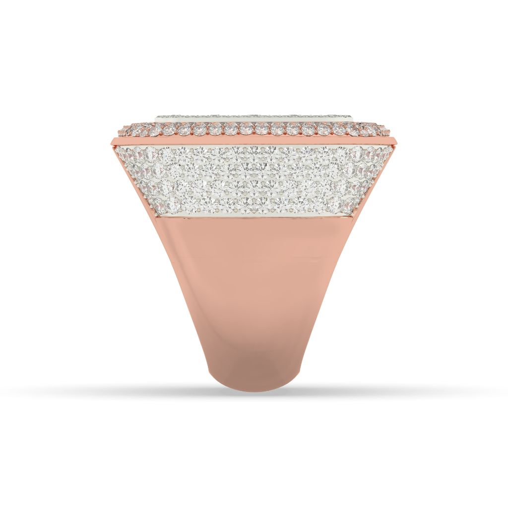 Square Frame Baguette Diamond Ring